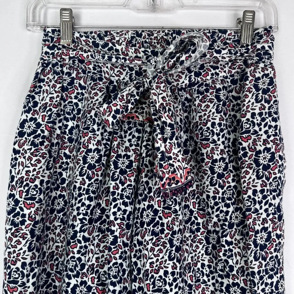 Sim & Sam Tie Waist Casual Floral Boho Wide Leg Pants Size Small - Picture 3 of 8